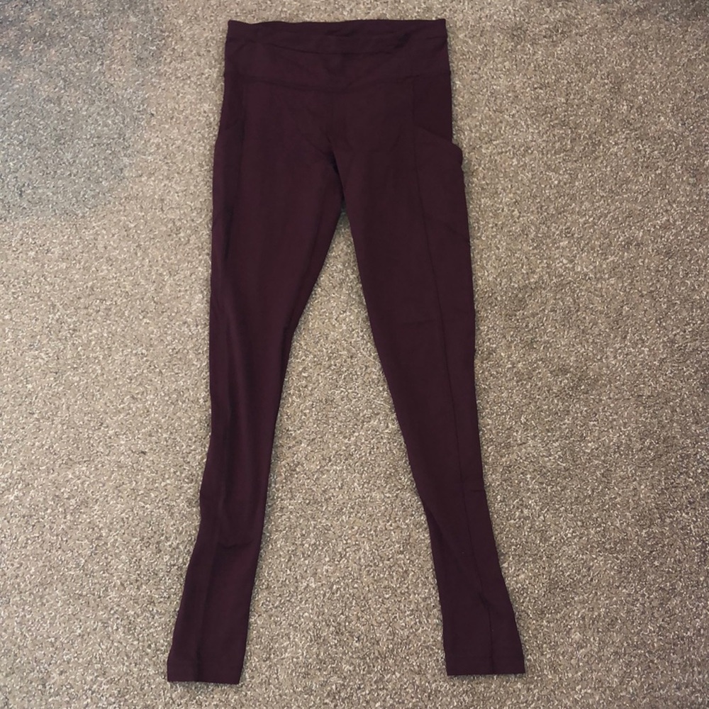Maroon Lululemon Leggings
